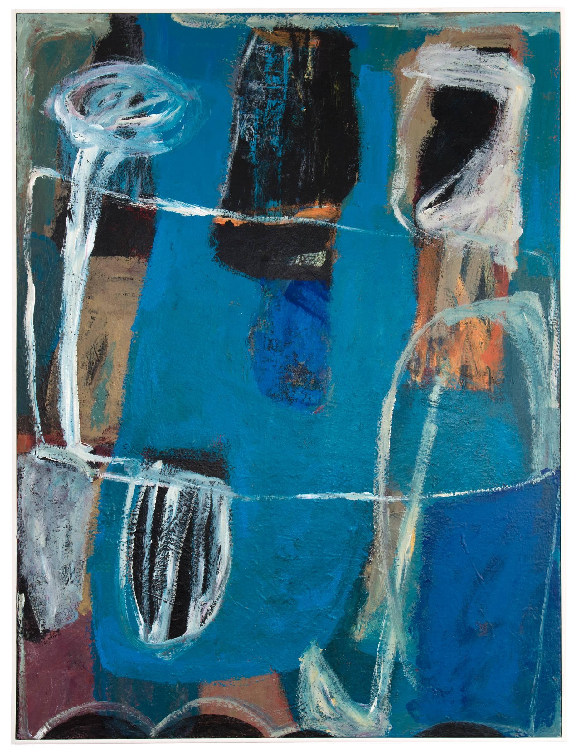 Peter Ramon Abstract Painting - Blue Condition