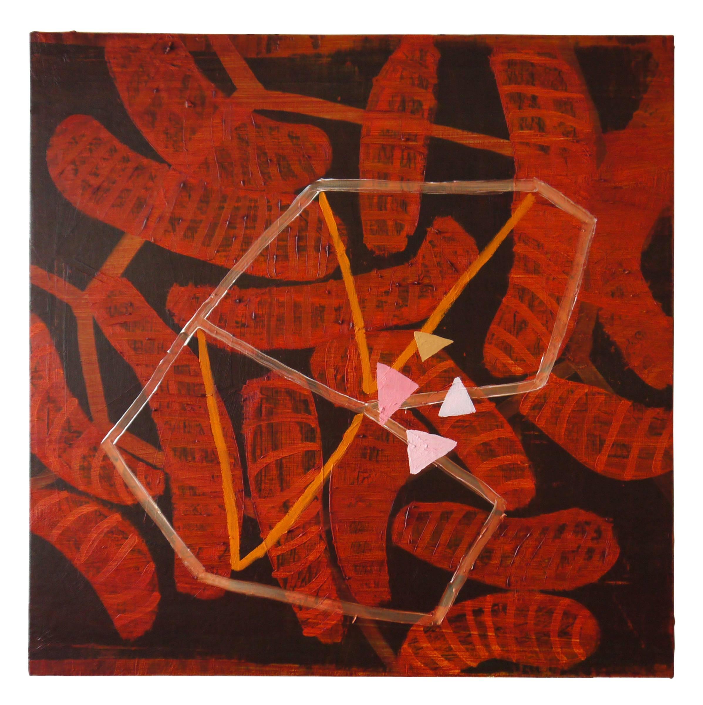 Becky Yazdan Abstract Painting - Hennessy and Shrimp