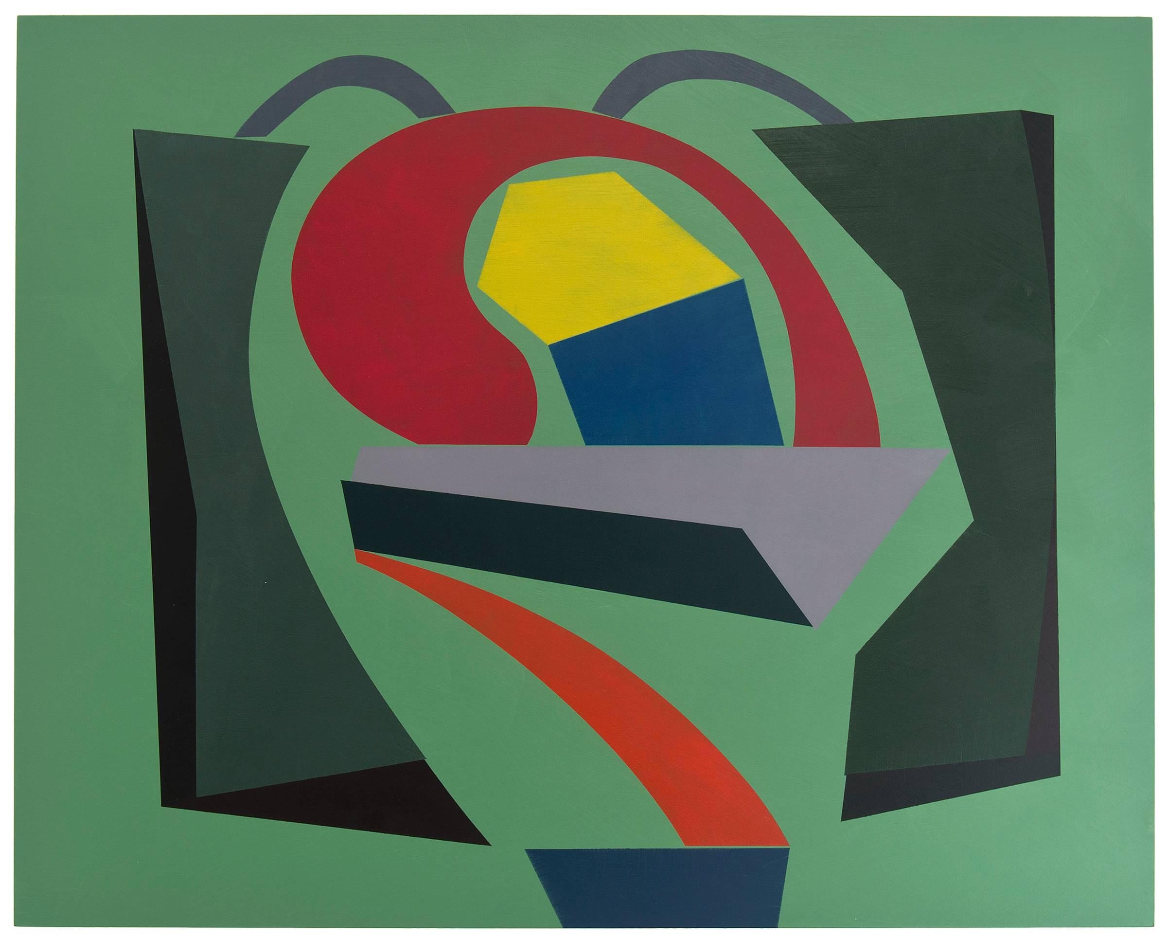 Willard Lustenader Abstract Painting - Dynamism Was Born Of Frustration