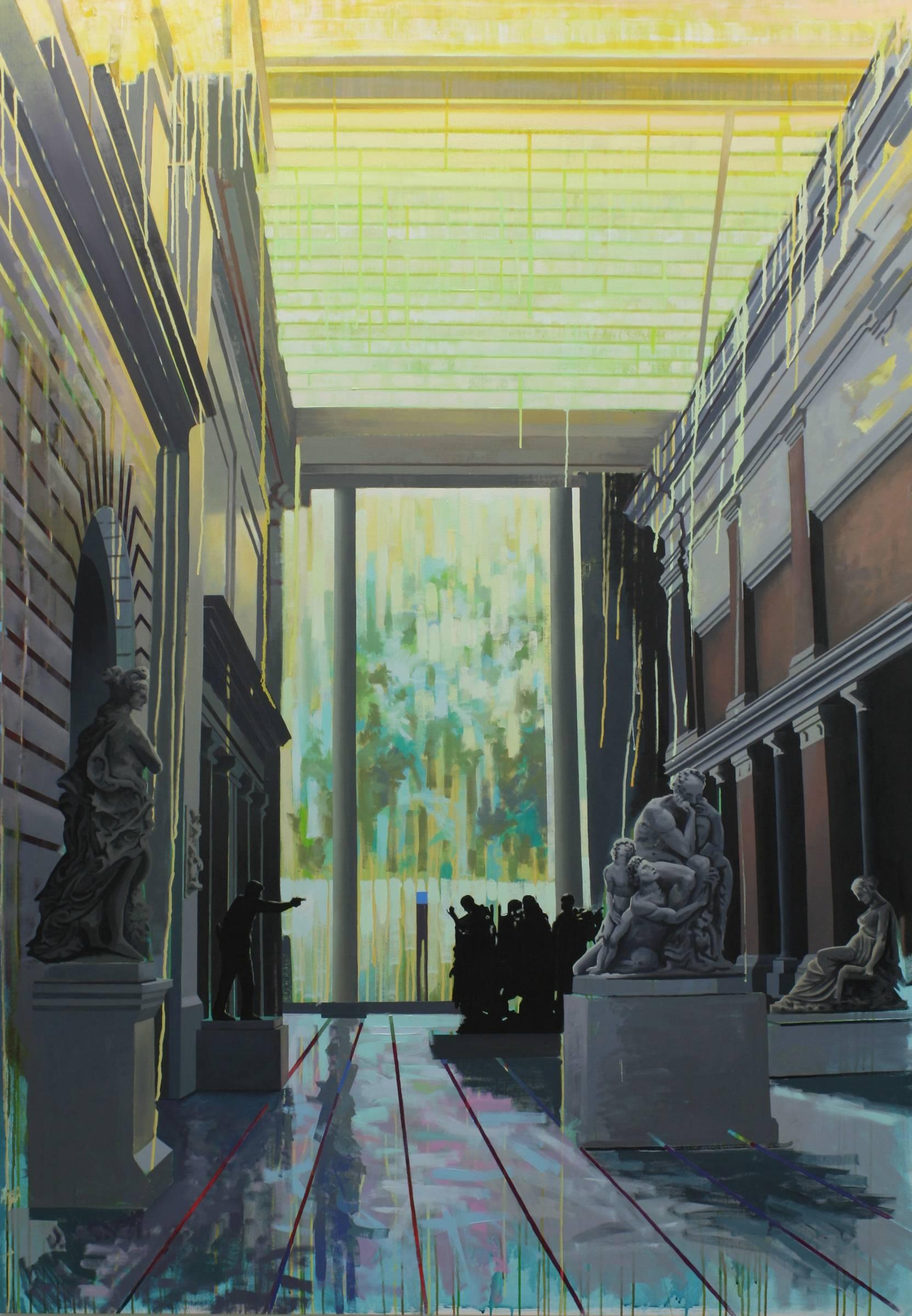 Chris Barnard Interior Painting - Sculpture Court