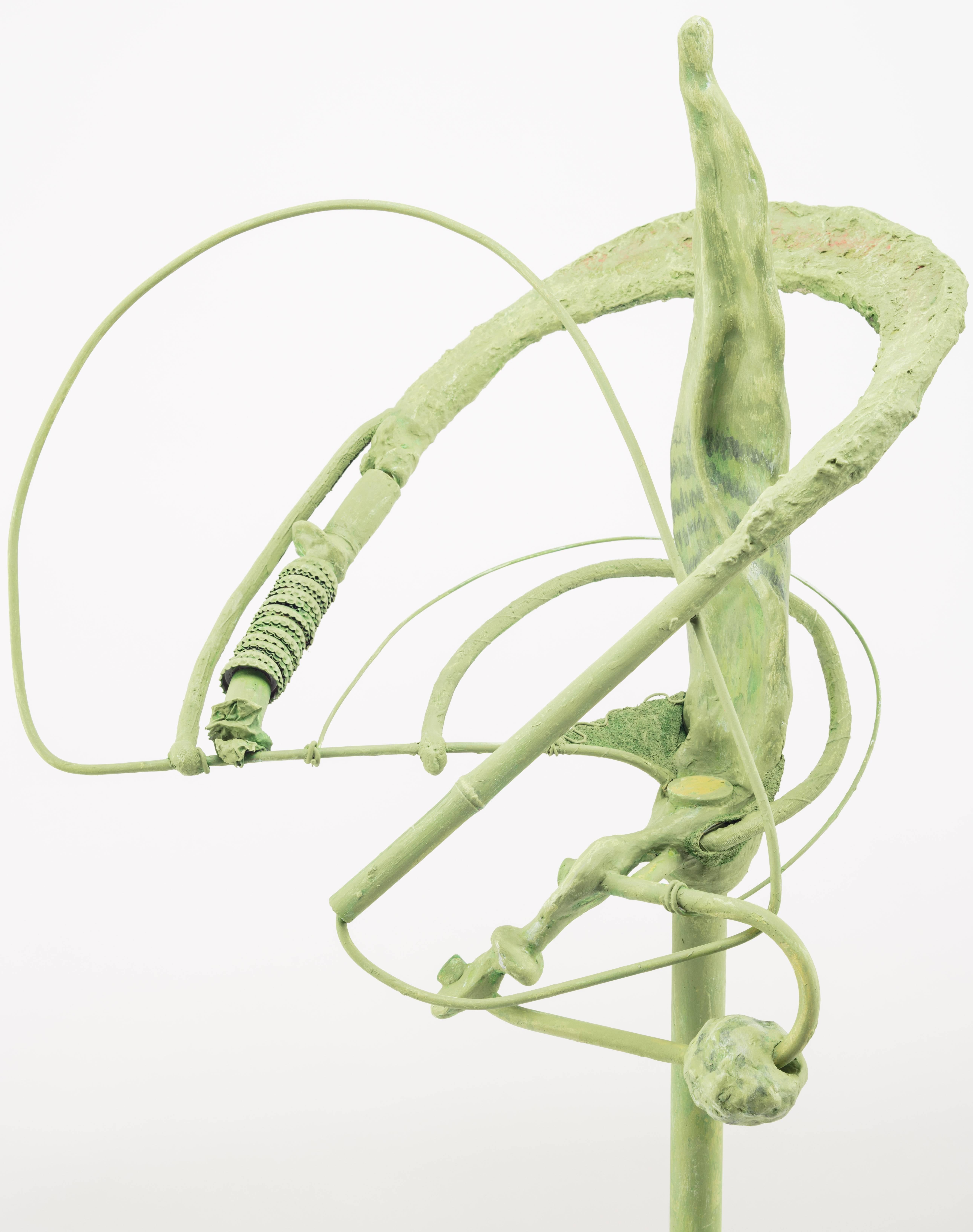 Green Orbits (Snake Plant) - Sculpture by Elisa Lendvay
