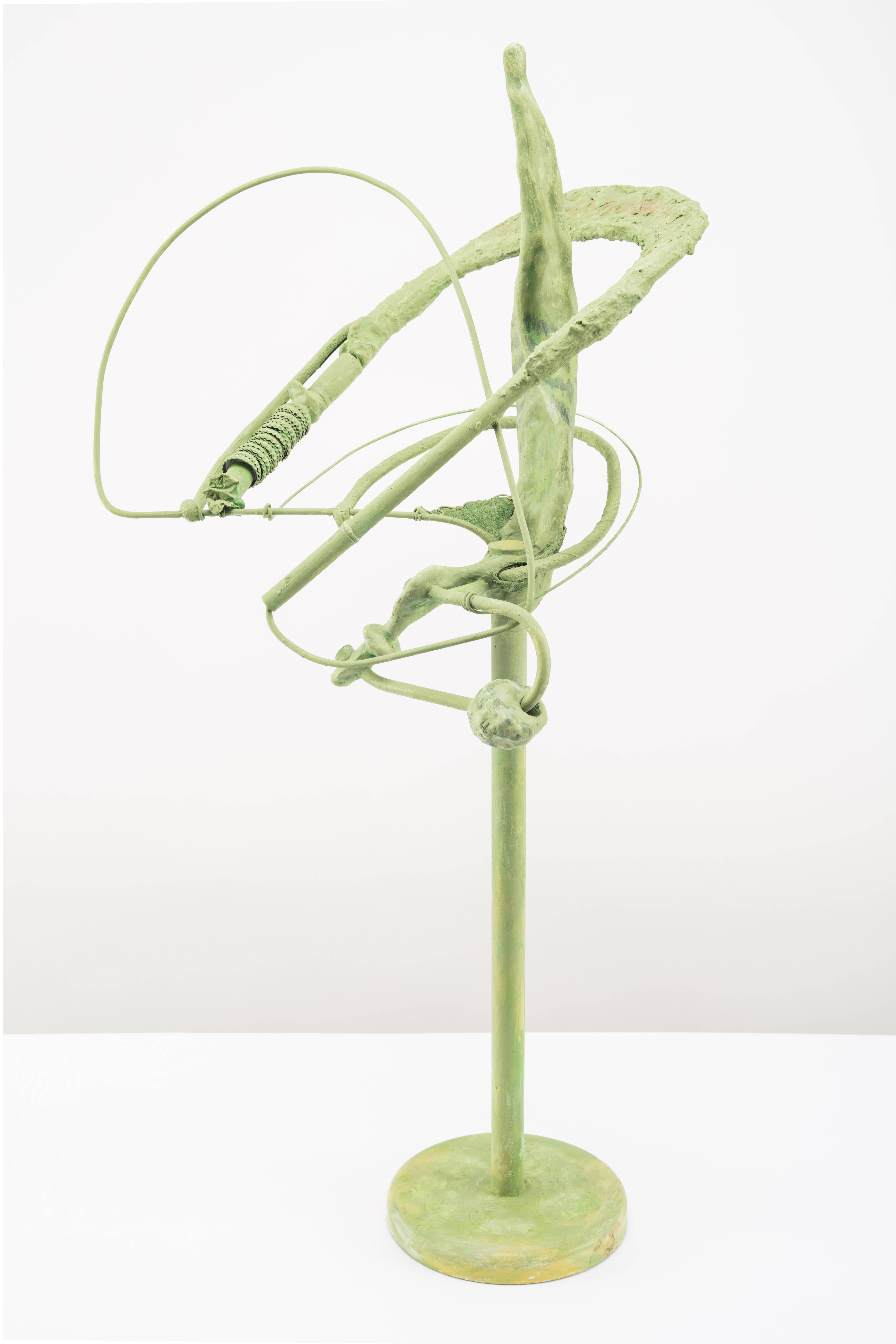 Elisa Lendvay Still-Life Sculpture - Green Orbits (Snake Plant)