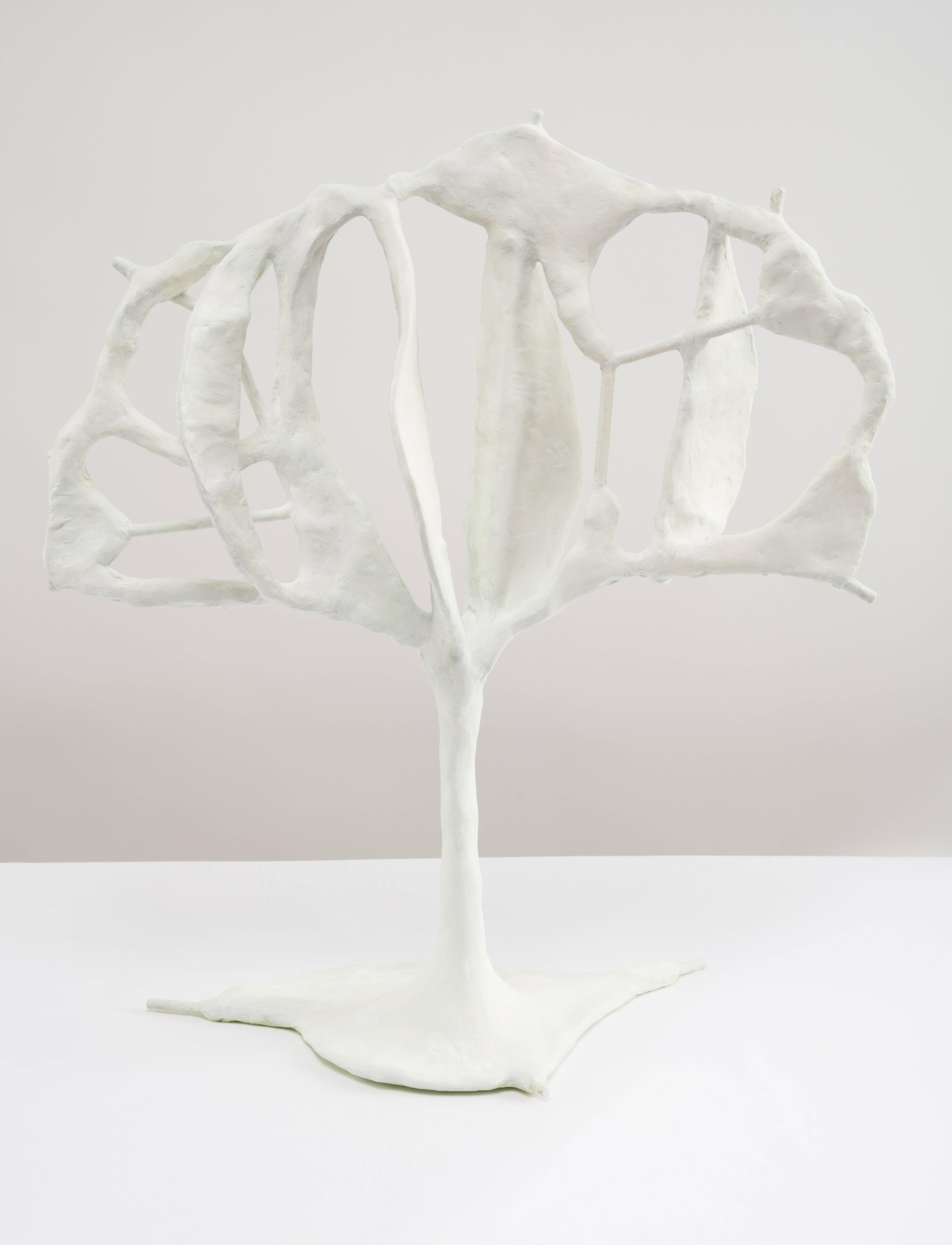 Brain Child (Crocus) - Gray Still-Life Sculpture by Elisa Lendvay