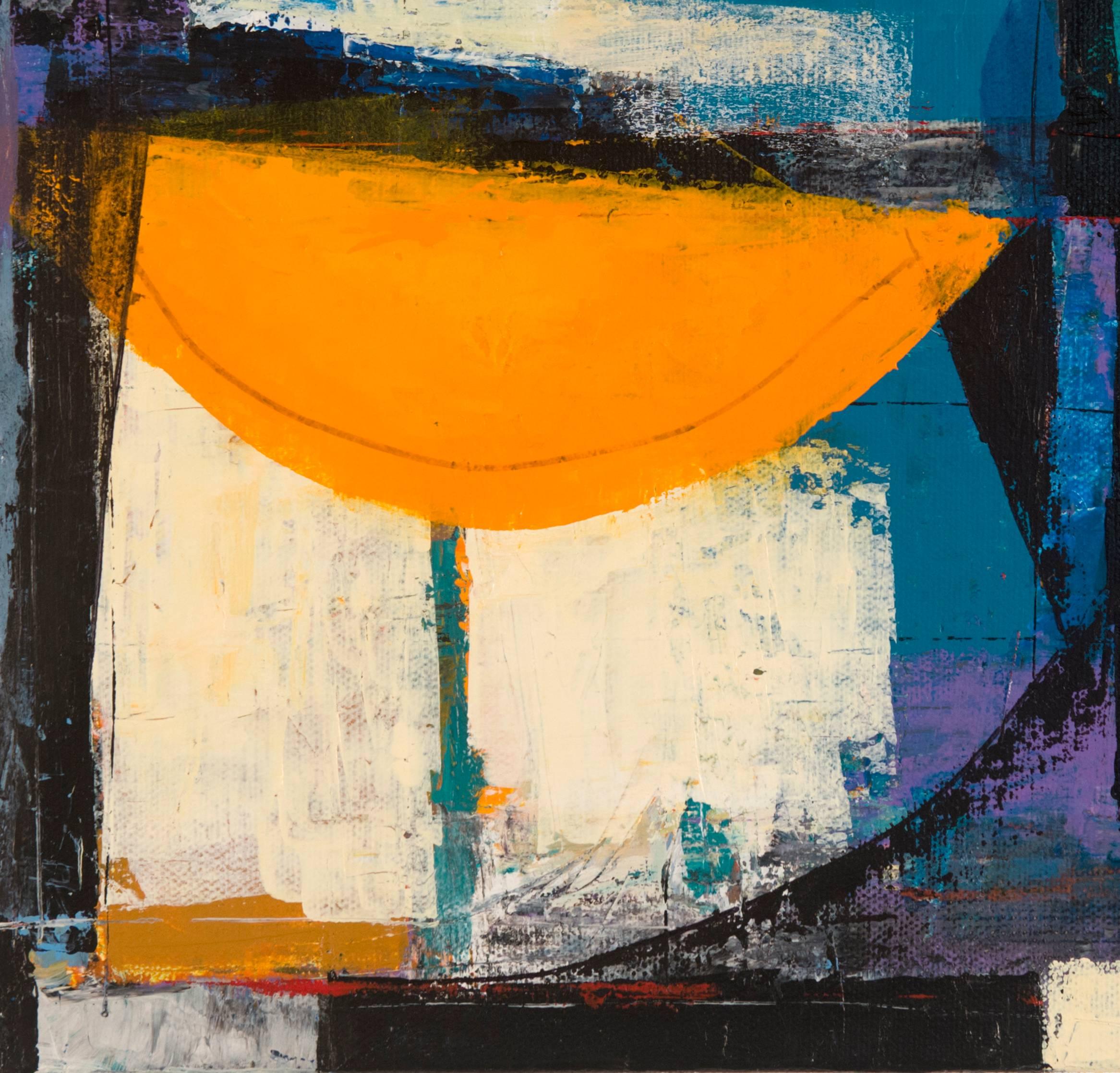 Tables and Glass - Abstract Painting by Peter Ramon