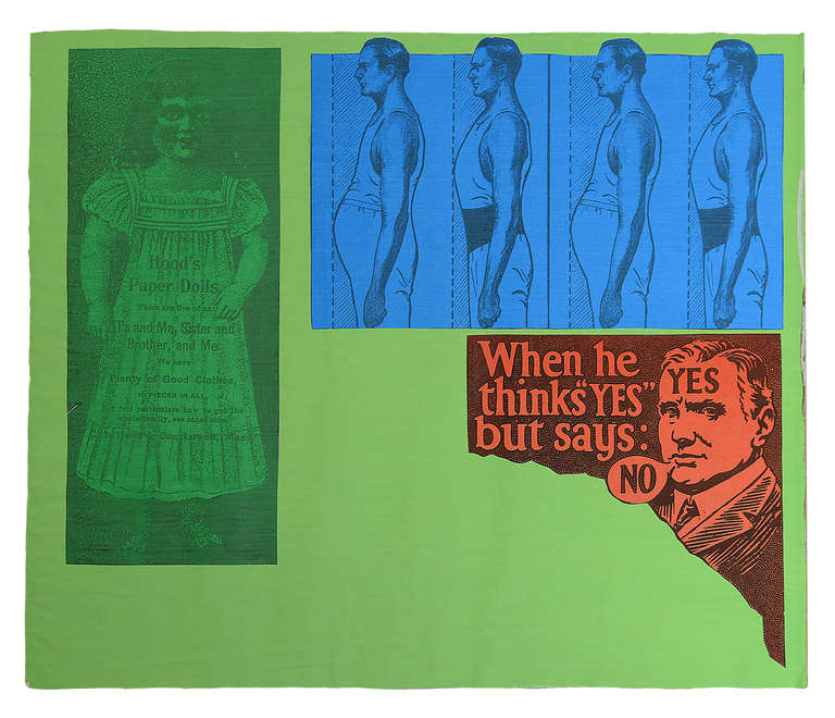 Untitled (Reduce Your Flesh) - Page from mixed media collage book, Side A - Outsider Art Mixed Media Art by Larry Lewis