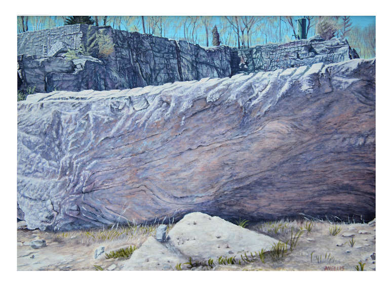 Michael Angelis Landscape Painting - Rock
