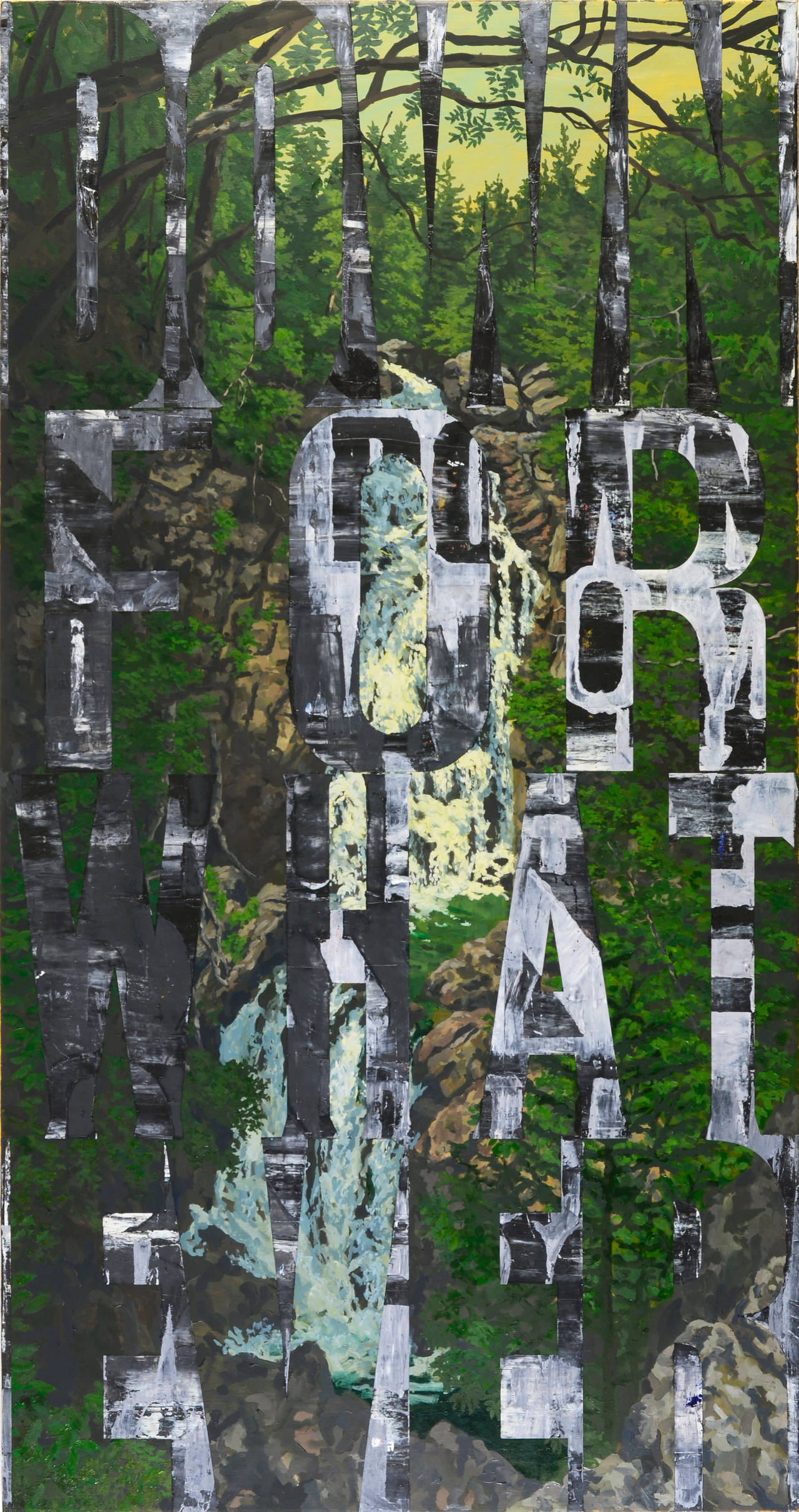 Abstract Painting Joe Wardwell - Downs pour n
importe quoi