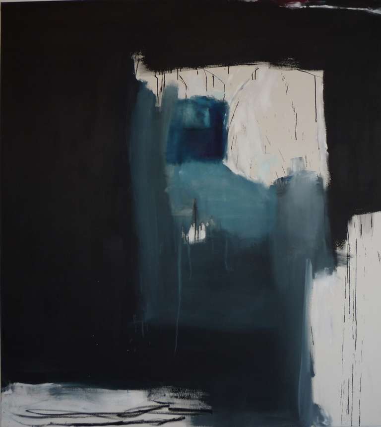 Emilia Dubicki Abstract Painting - Nightfishing