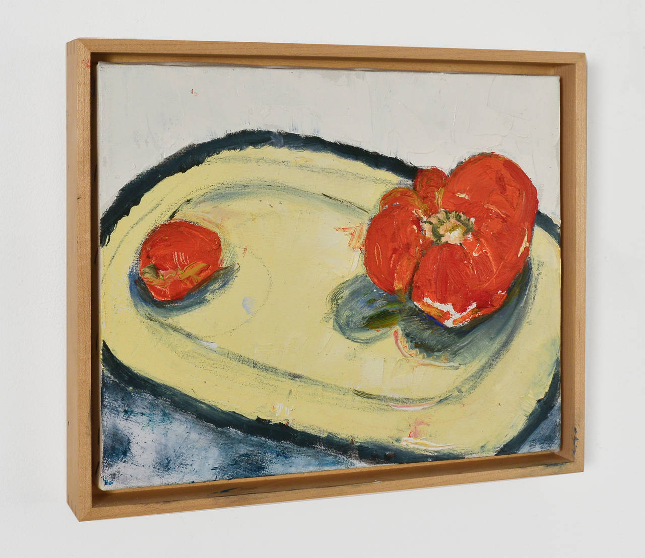2 Tomatos - Painting by Bernard Chaet