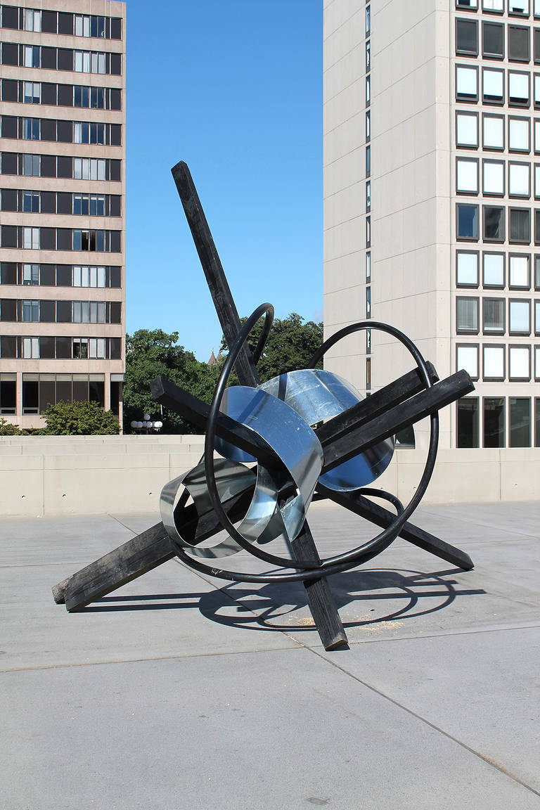 Jonathan Waters Abstract Sculpture - Samurai - Bushnell Plaza