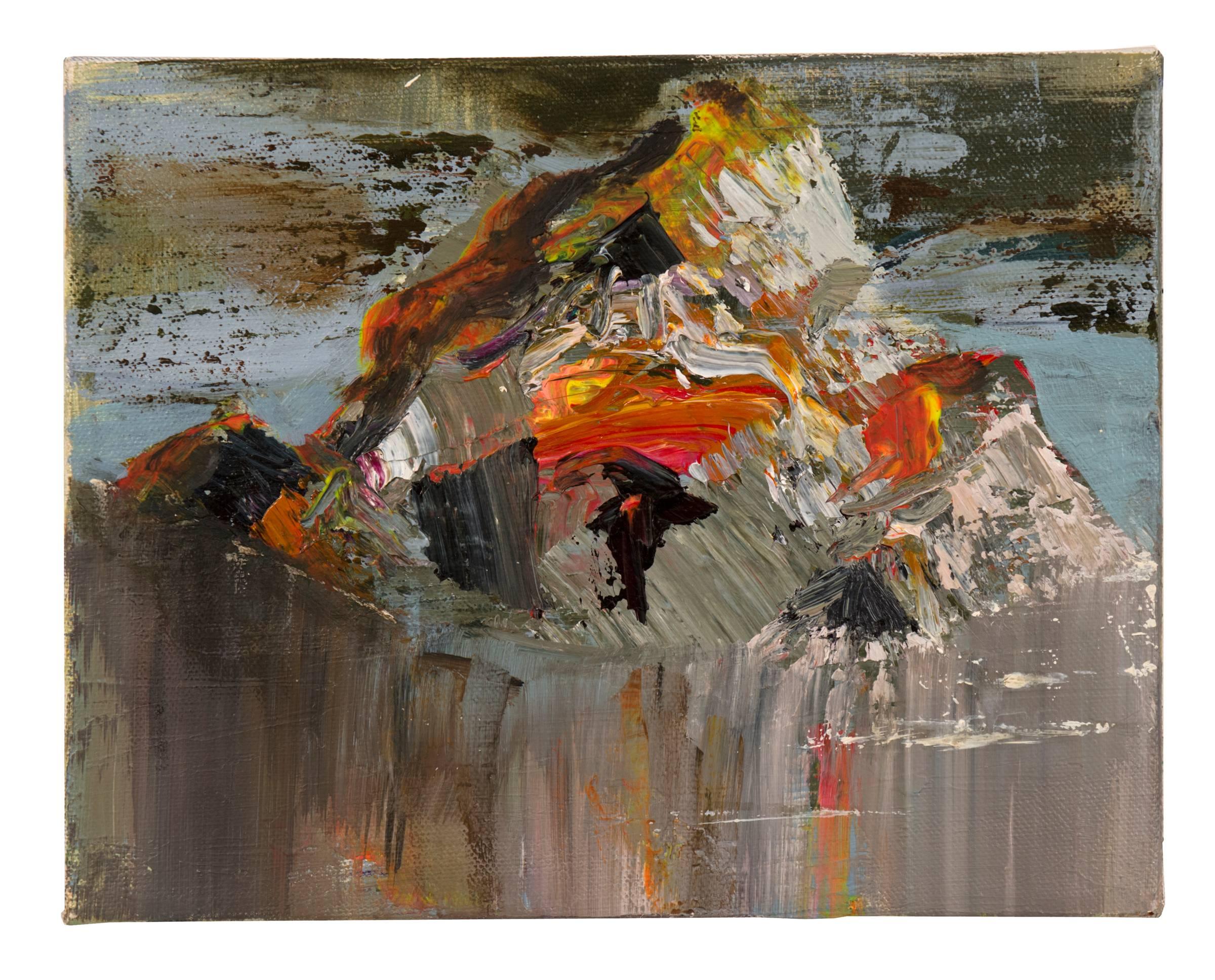 Judith Simonian Abstract Painting - Melting Mountain