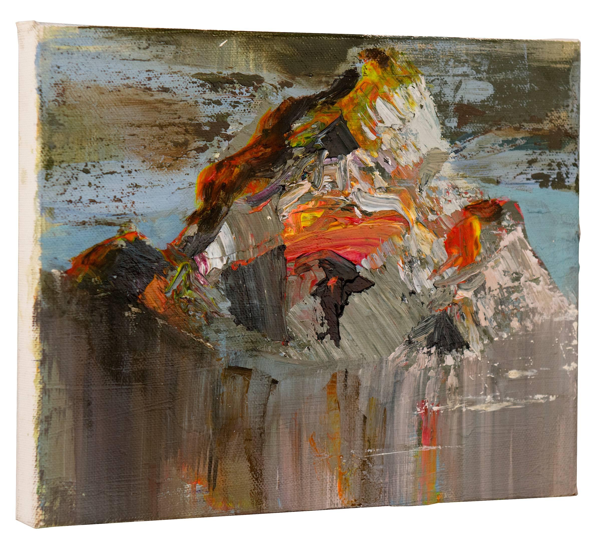 Melting Mountain - Painting by Judith Simonian