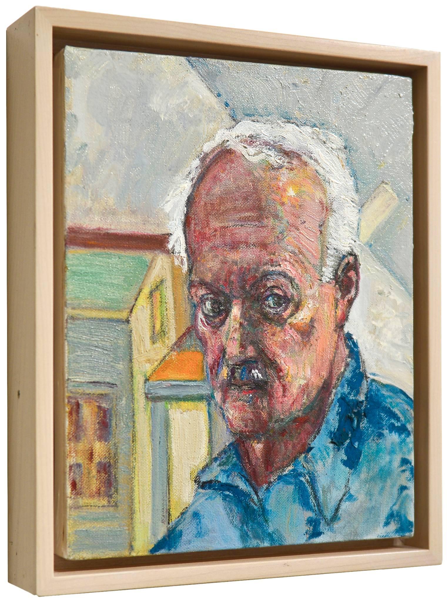 Self Portrait - Abstract Painting by Bernard Chaet
