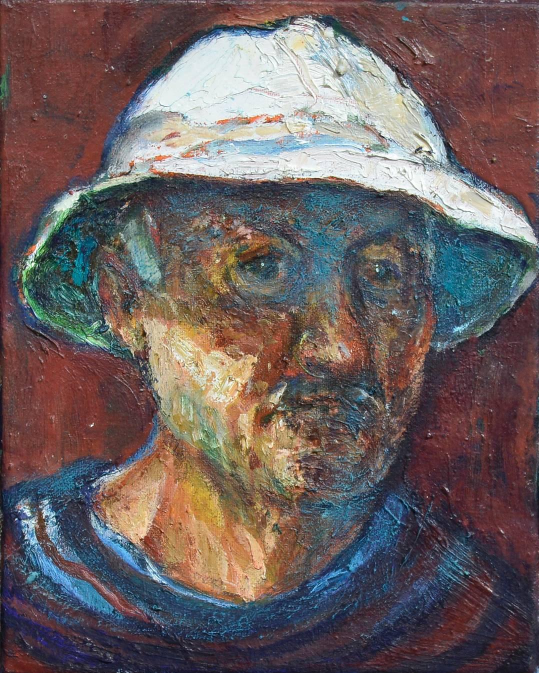 Bernard Chaet Portrait Painting - Self Portrait