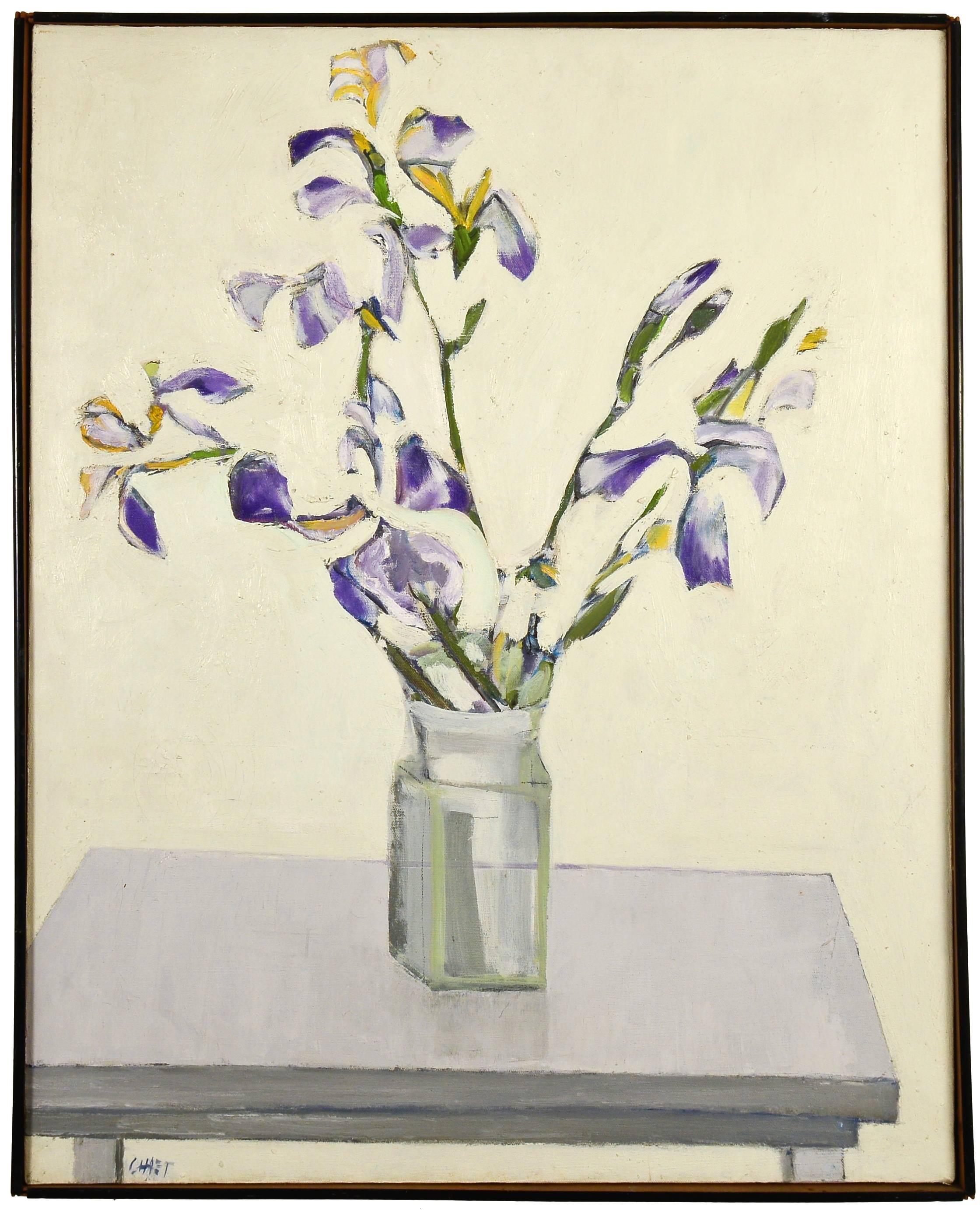 Bernard Chaet Still-Life Painting - Iris
