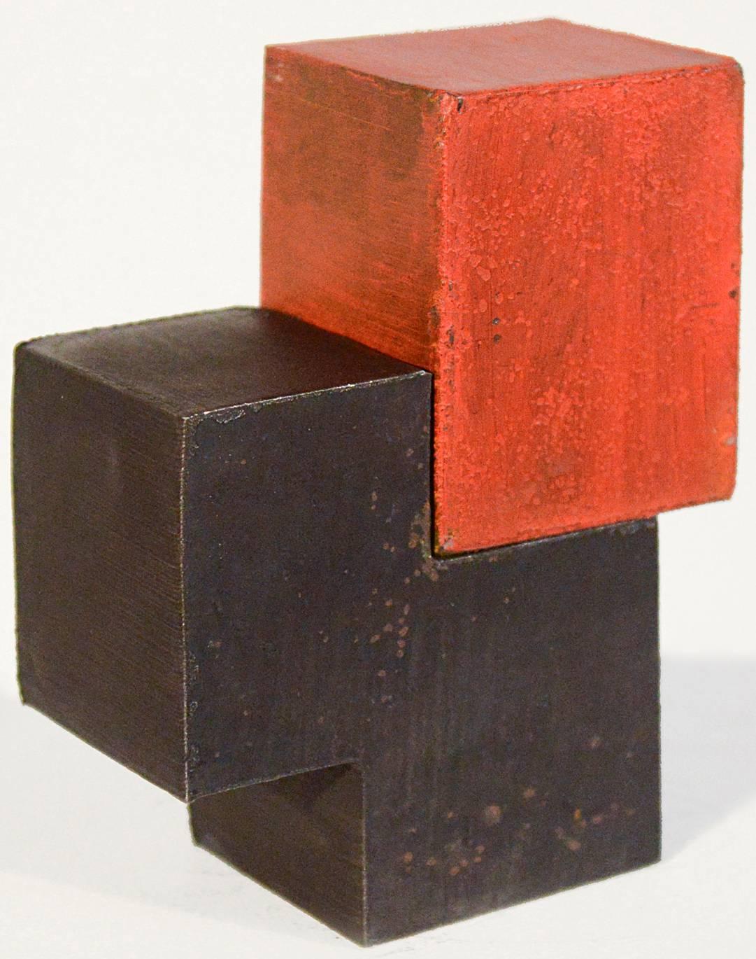 Jonathan Waters Abstract Sculpture - Resting Red