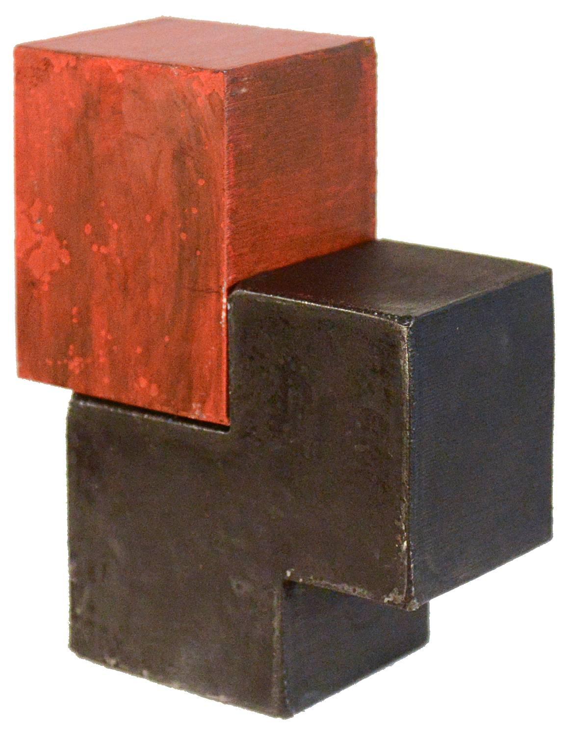 Resting Red - Brown Abstract Sculpture by Jonathan Waters