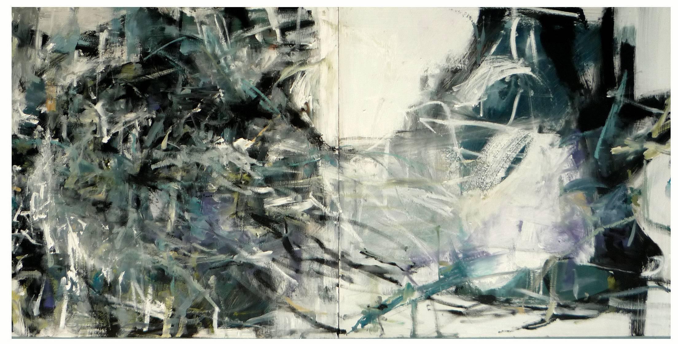 Emilia Dubicki Abstract Painting - Spring Turbulence