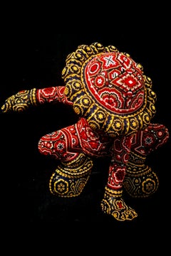 Scultura Chroma-Spiderman, Pop Art, resina e tecnica mista, 2010+