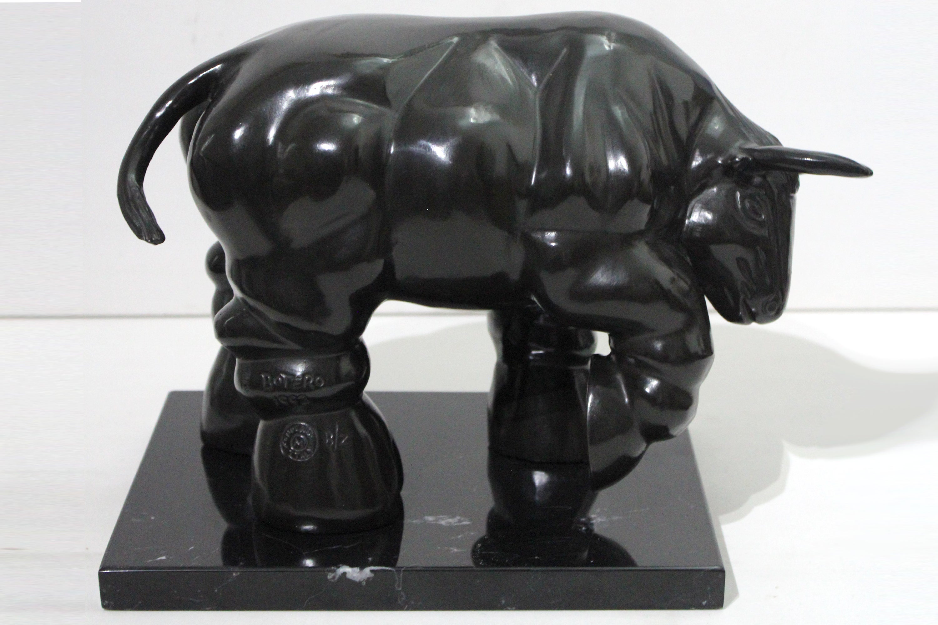 After Botero Bull Bronze Sculpture, Contemporary, 20th Century, Ed. A thru Z