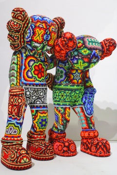 CHROMA, alias Rick Wolfryd, « ALONG THE WAY 2 », sculpture huichol, 2026