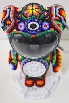 Chroma aka Rick Wolfryd Spaceman Can VII Light Sculpture, Pop Art, 2026, Huichol