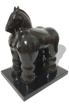 After Botero Horse Bronze Sculpture, Contemporary, 20th Century beautiful work