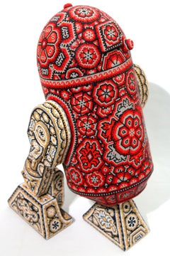 CHROMA aka Rick Wolfryd "R2-D2 RED", STAR WARS, HUICHOL ART, 2026 BEST OF CHROMA