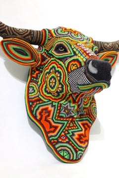 CHROMA aka Rick Wolfryd "Bull Head", Huichol, Contemporary, Mixed Media, 2026