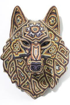 CHROMA aka Rick Wolfryd "Wolf Head II" Huichol, Contemporary, Mixed Media, 2026