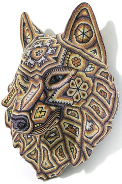 CHROMA aka Rick Wolfryd "Wolf Head II" Huichol, Contemporary, Mixed Media, 2026