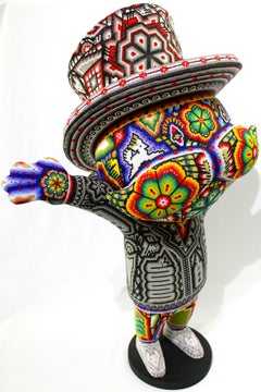 CHROMA aka Rick Wolfryd "MR. MONOPOLY II" Huichol Sculpture, Mixed Media, 2026