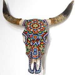 „Bull Skull“ (aus der CHROMA-Sammlung), Huichol, zeitgenössisch, Mischtechnik, 2026