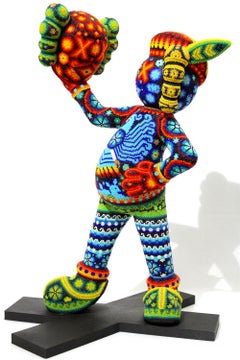 CHROMA alias Rick Wolfryd „Hamlet II“ – Huichol-Perlen-Mischtechnik-Skulptur, 2026
