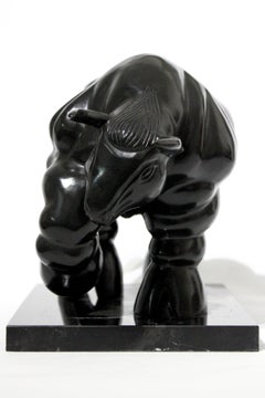 Ispirata alla scultura in bronzo “Il toro” di Botero, arte contemporanea, XX secolo, ed. Dalla A alla Z