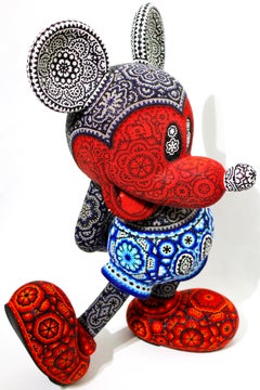 CHROMA, también conocido como Rick Wolfryd, «Mouse in the House 3» (DELUXE): escultura huichol con abalorios