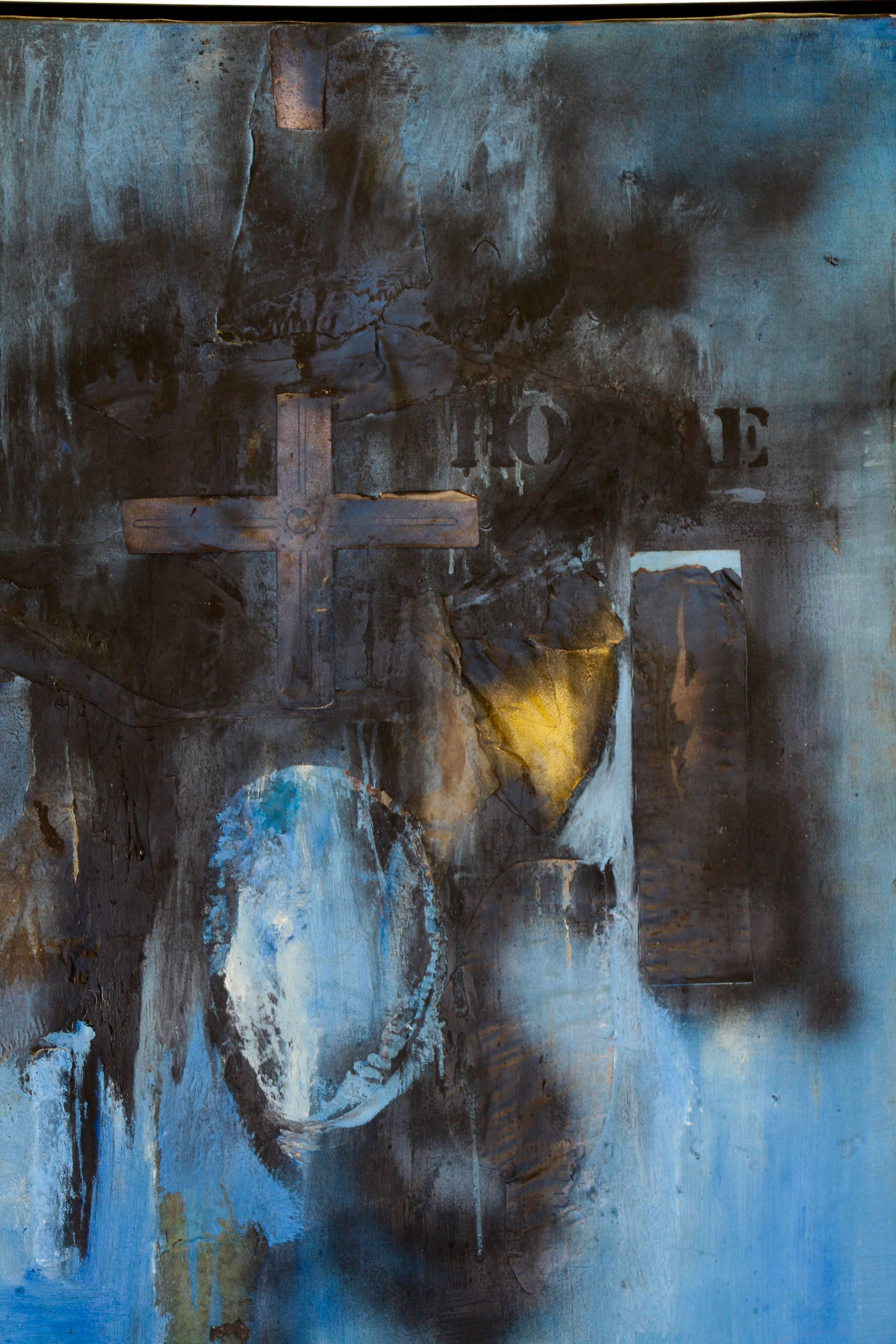 Collage - Painting Astratto di Lynne Flexner Berger