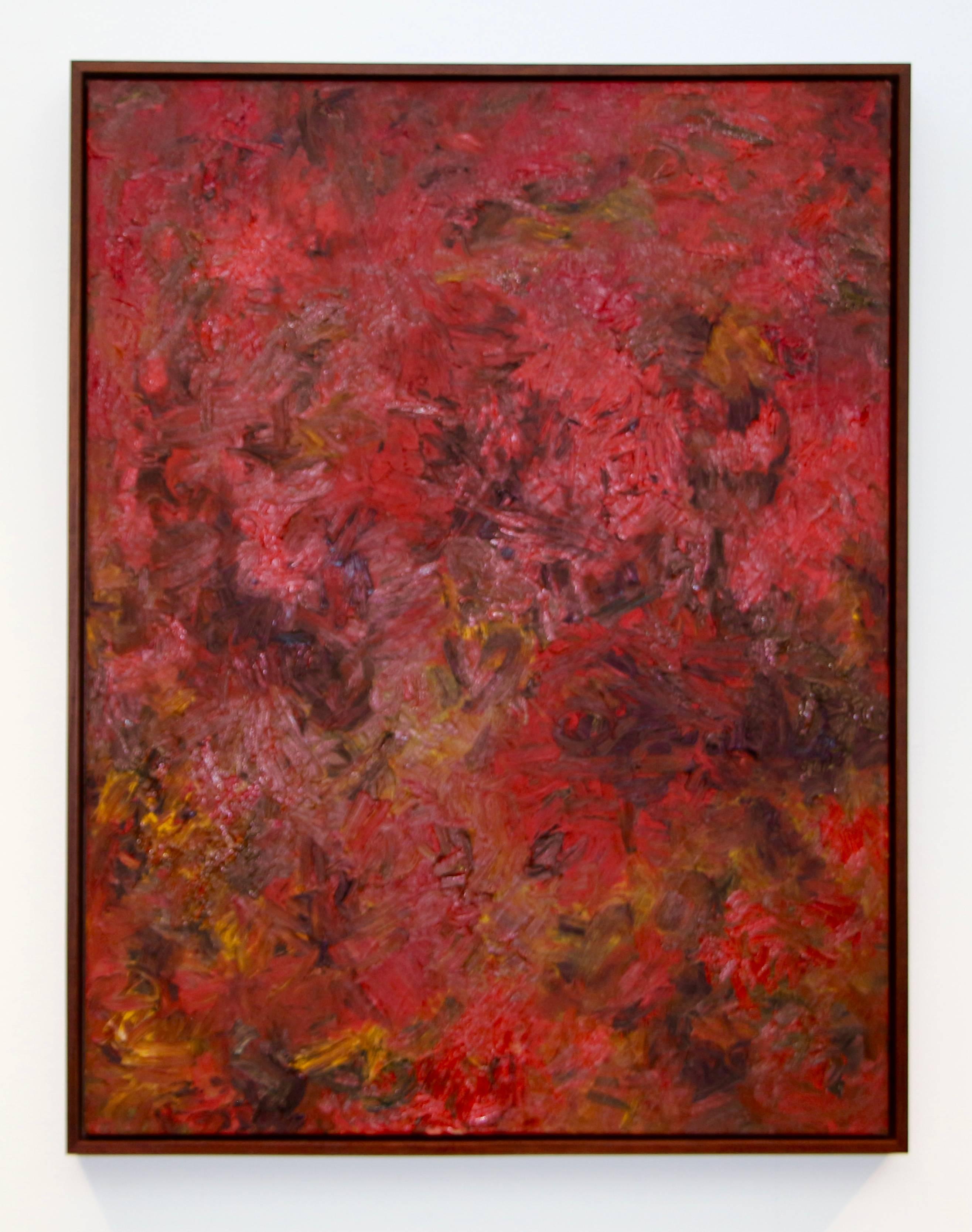 Idelle Weber Abstract Painting - "The little Match Girl"