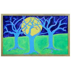 Woodstock artist Don Denarie outsider art "Trees"