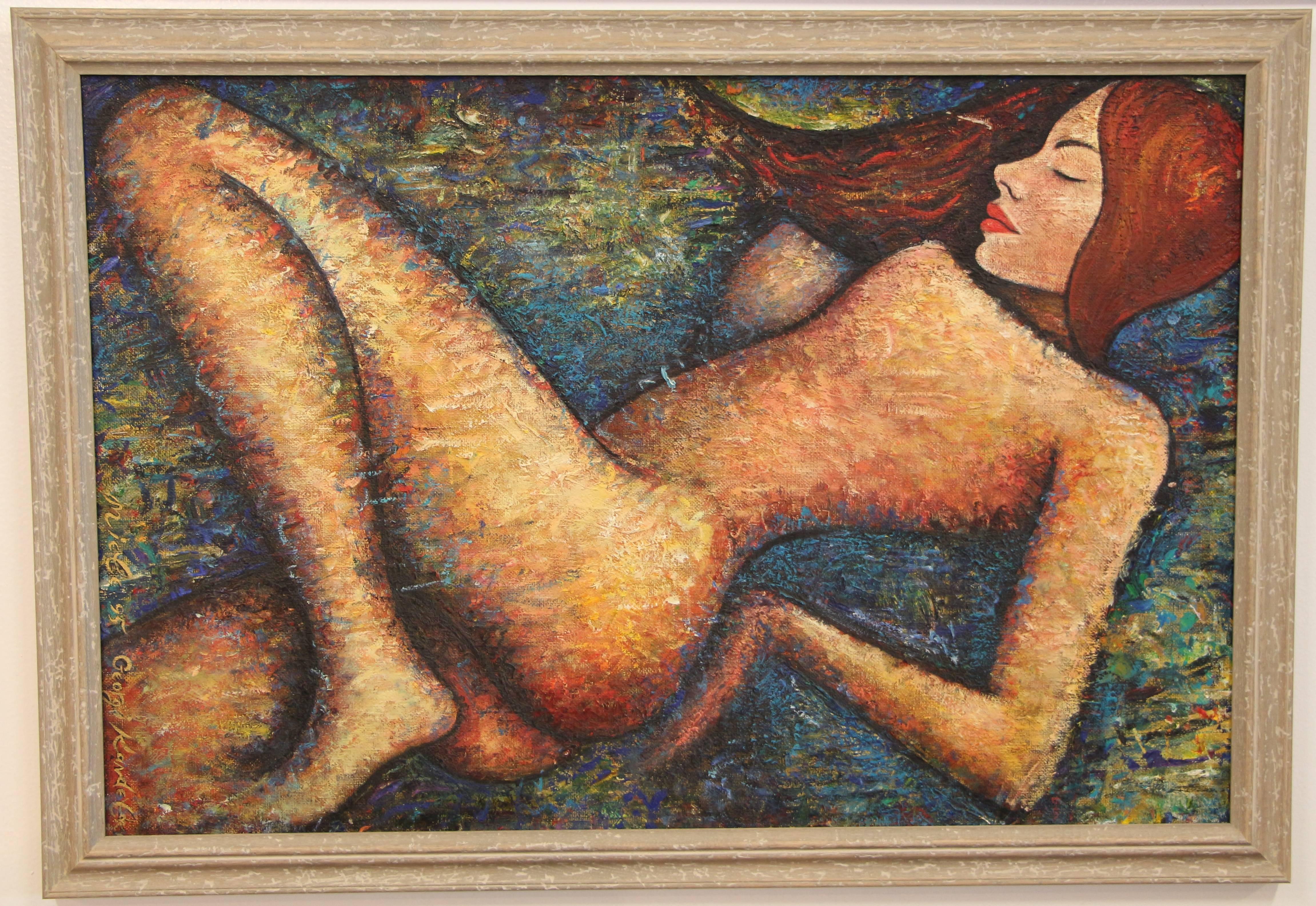 George Kandelaki Nude Painting - Miele 1995