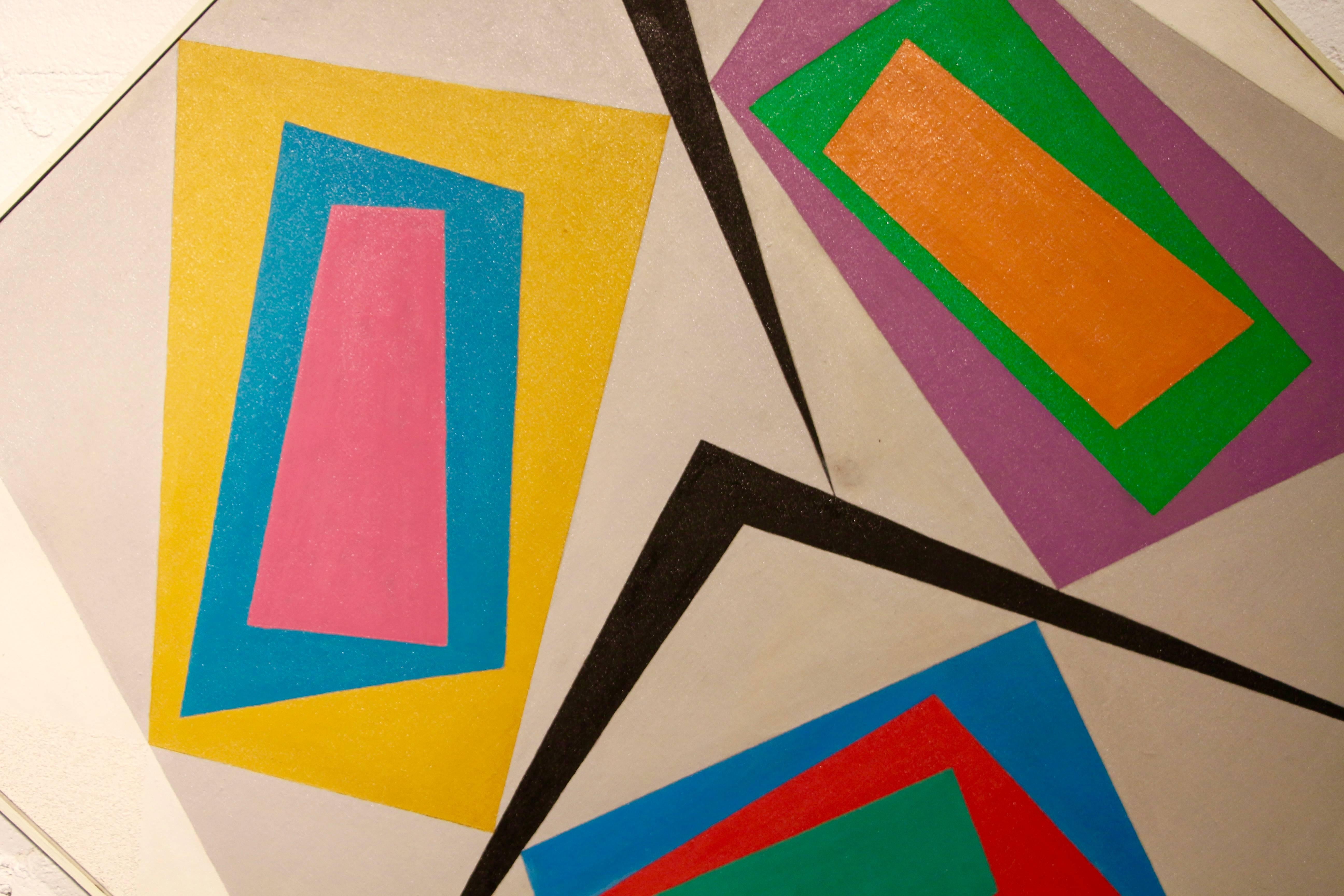 Trio # 4 - Abstract Geometric Painting by Wilfred Machin