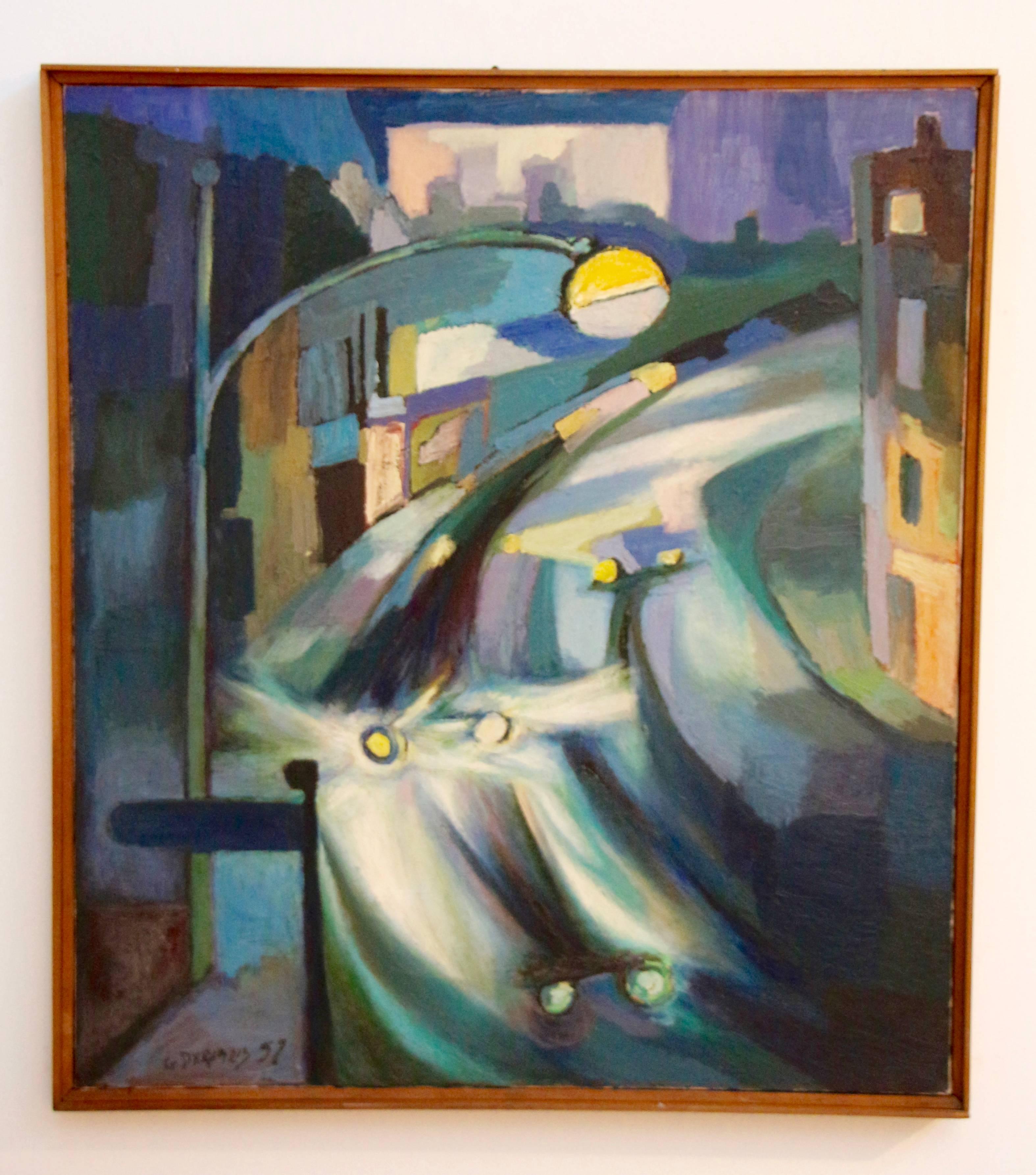Abstract Painting di George Dergalis - Paesaggio