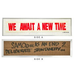 SAMO(c) As an End to.../ We Await a New Time (Double Sided Original Artwork)