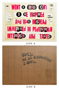SAMO(c) As an Alternative... /Went 2 Big City...(Double Sided Original Artwork)