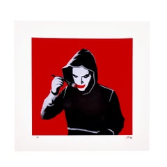 Kunstdruck „Kunstrasen Art Makes Me Happy“, handveredelt, limitierte Auflage von 30 Exemplaren