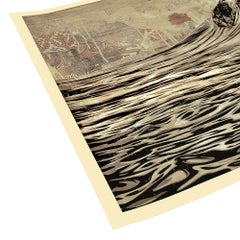 Shepard Fairey Dark Wave Lithograph, Signed Contemporary Art