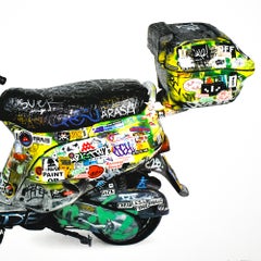 Lámina «Invader Scooter», edición limitada de 88 ejemplares, firmada a mano, 2015