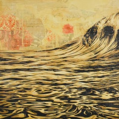 Lithographie « Dark Wave » de Shepard Fairey, œuvre d'art contemporain signée, 2017