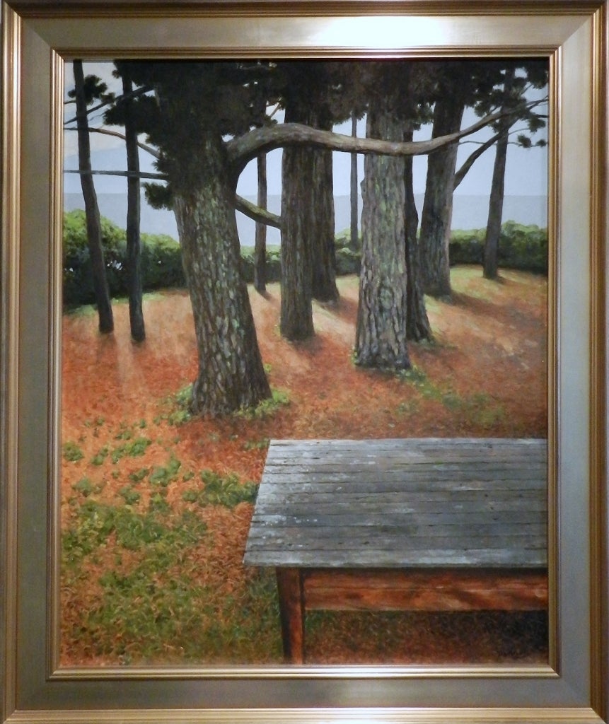 A Table in the Forest By the Sea - Painting by James Blake