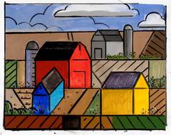 Study for Painter's Farm (Yellow House)